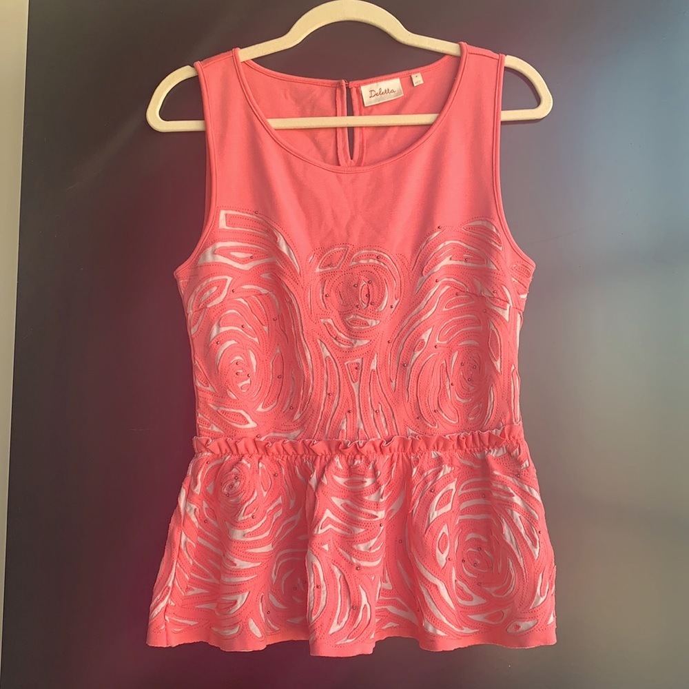 Anthropologie Peplum Sleeveless Top